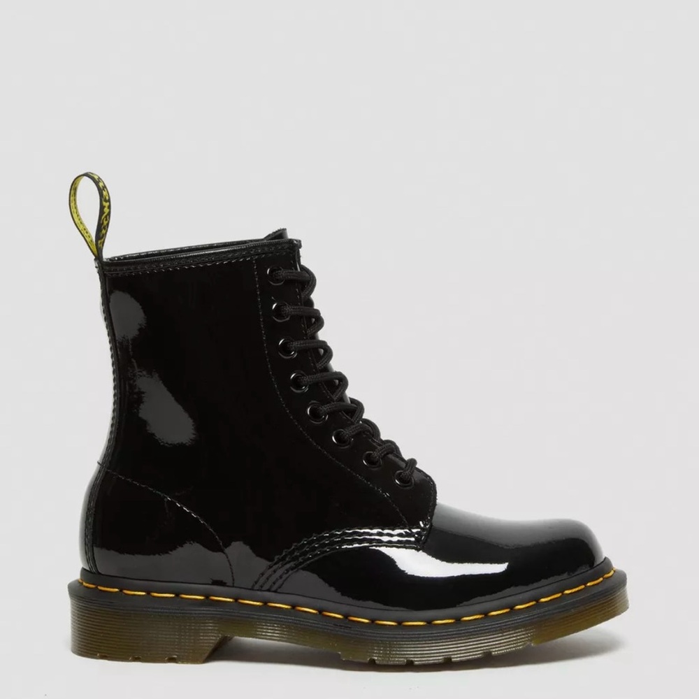 Dr. Martens 1460 Patent Leather Lace Up Boots - Picture 6 of 16